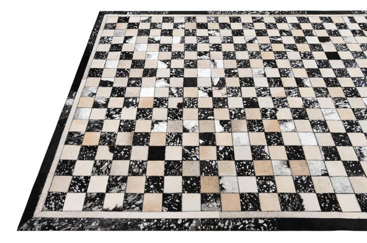 Detail image of 5' x 8' Cowhide Leather Rug