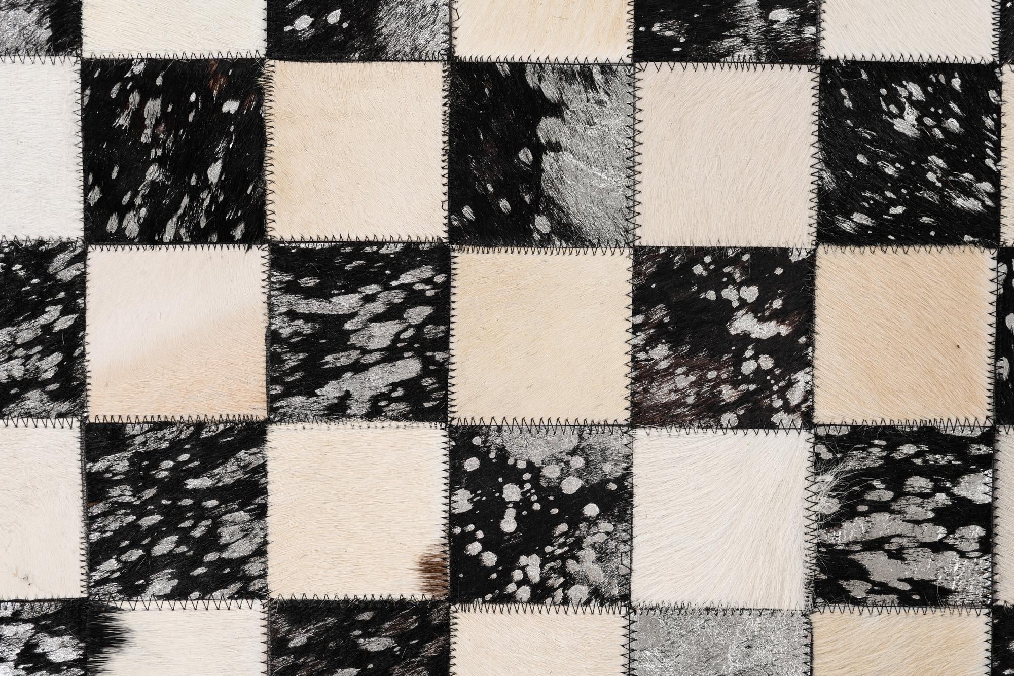 5' x 8' Cowhide Leather Rug