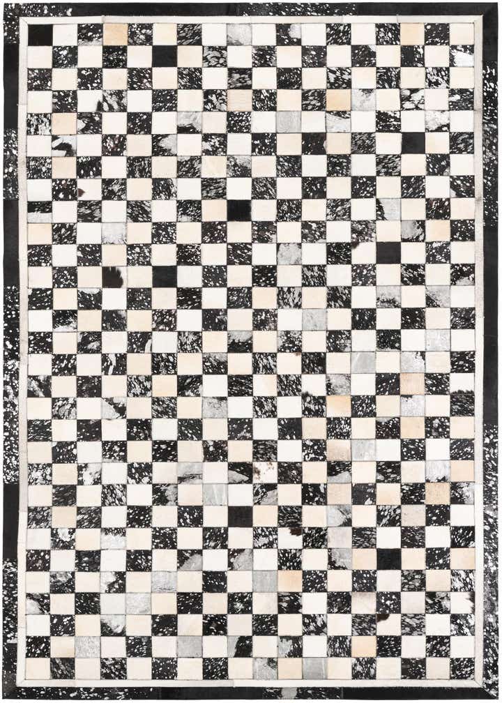 5' x 8' Cowhide Leather Rug