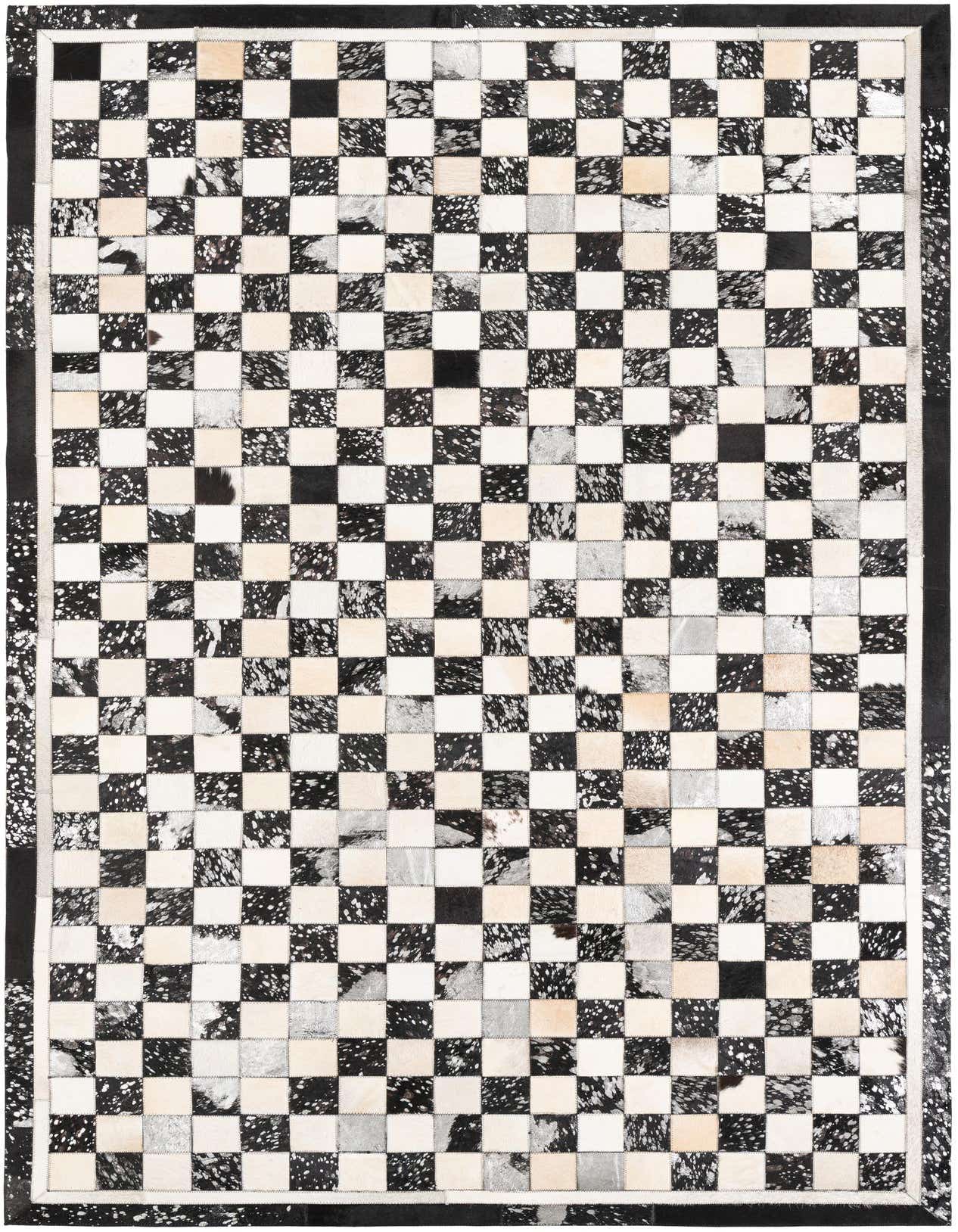 5' x 8' Cowhide Leather Rug