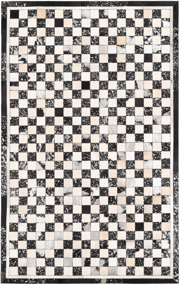 Detail image of 5' x 8' Cowhide Leather Rug