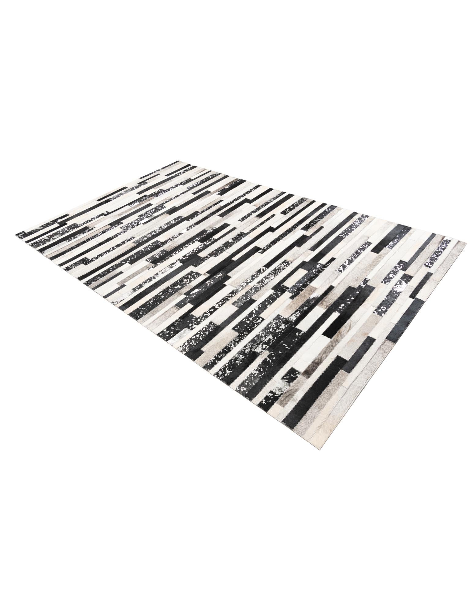 5' x 8' 2 Cowhide Leather Rug