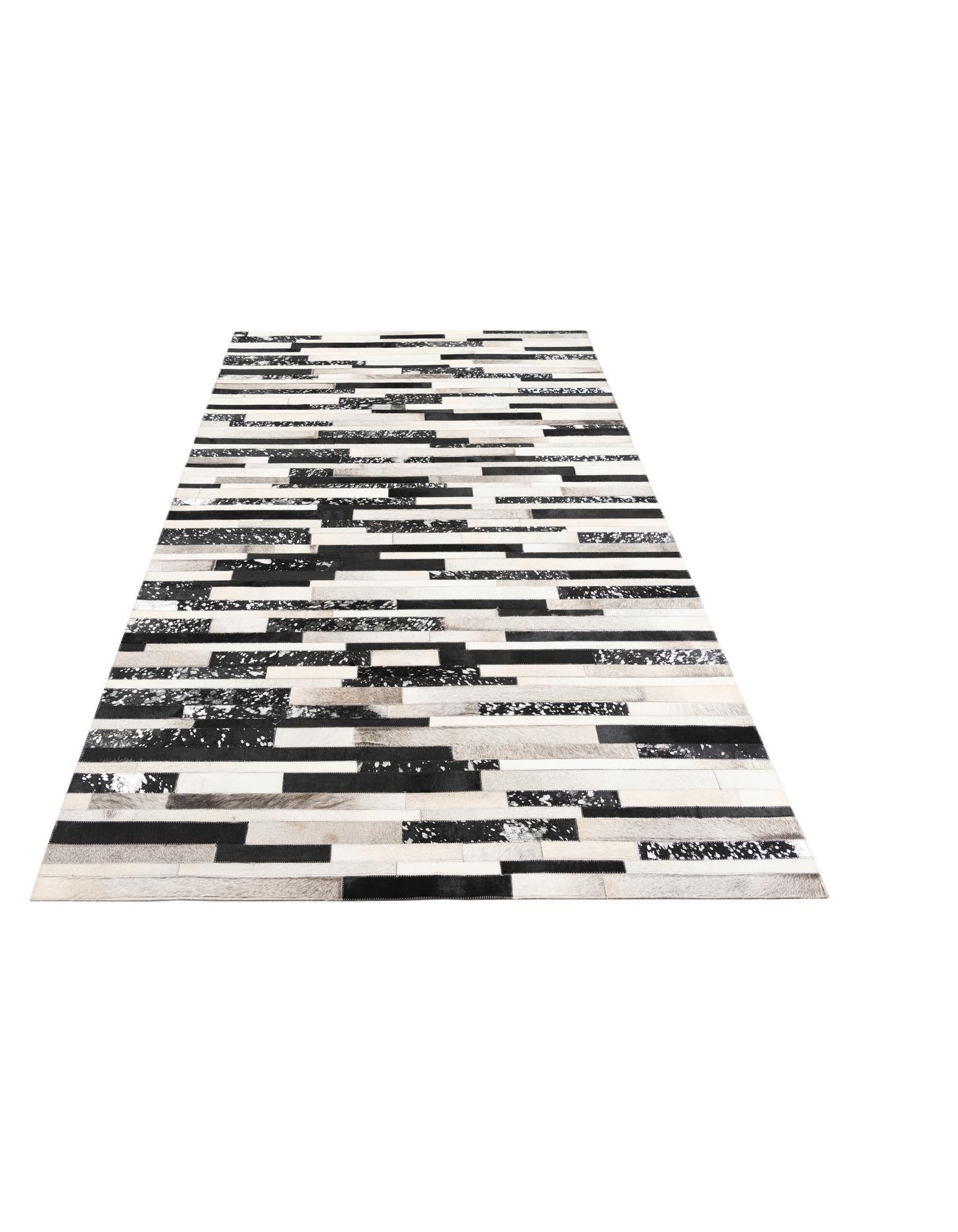 5' x 8' 2 Cowhide Leather Rug