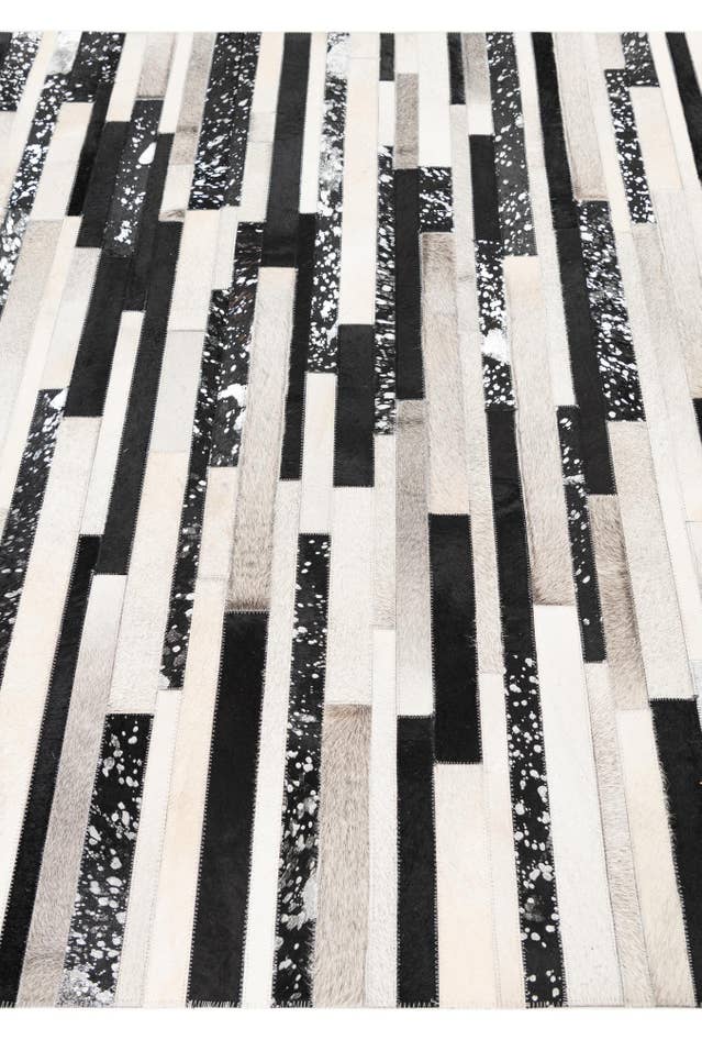 Detail image of 5' x 8' 2 Cowhide Leather Rug