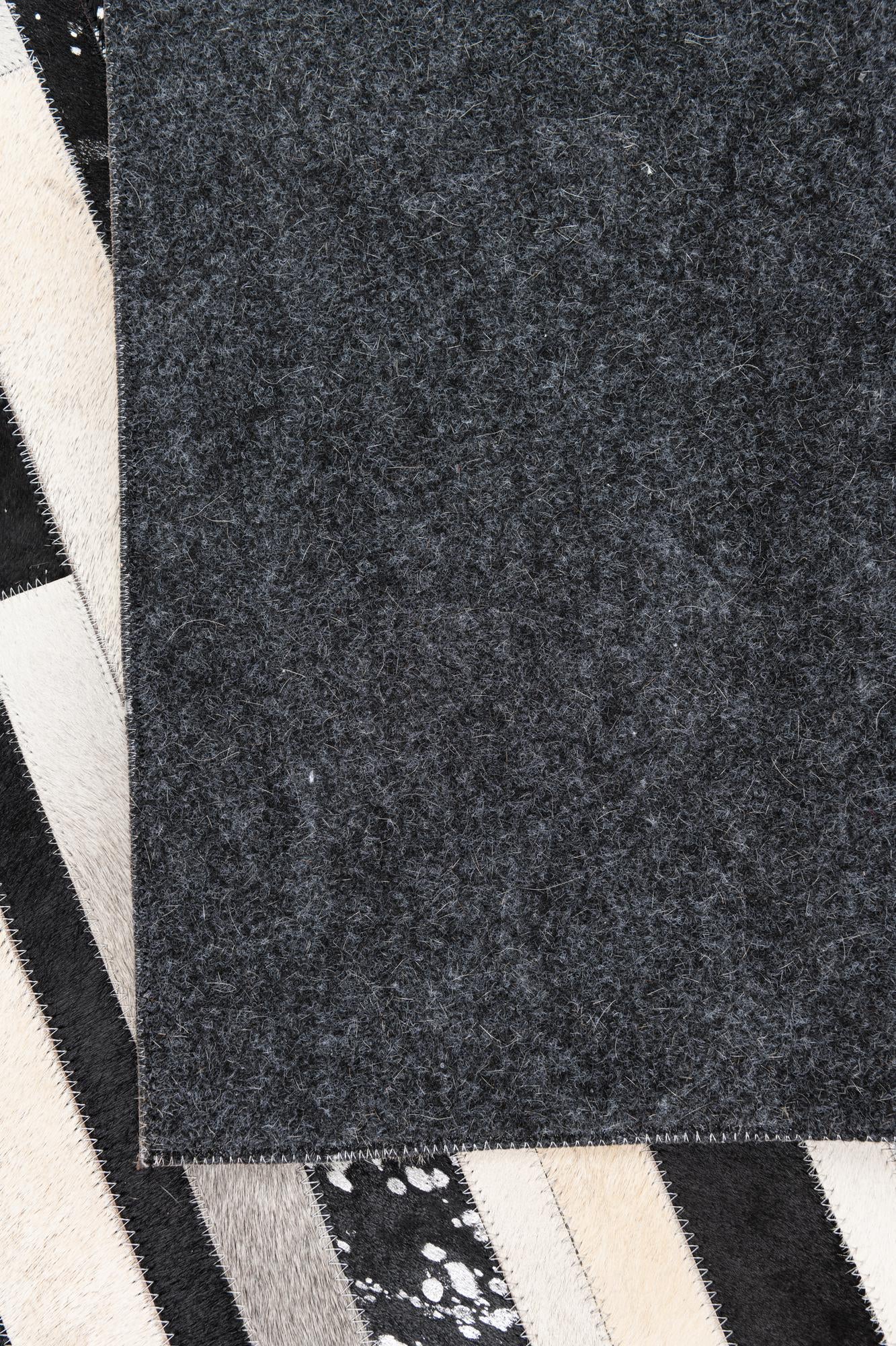 5' x 8' 2 Cowhide Leather Rug