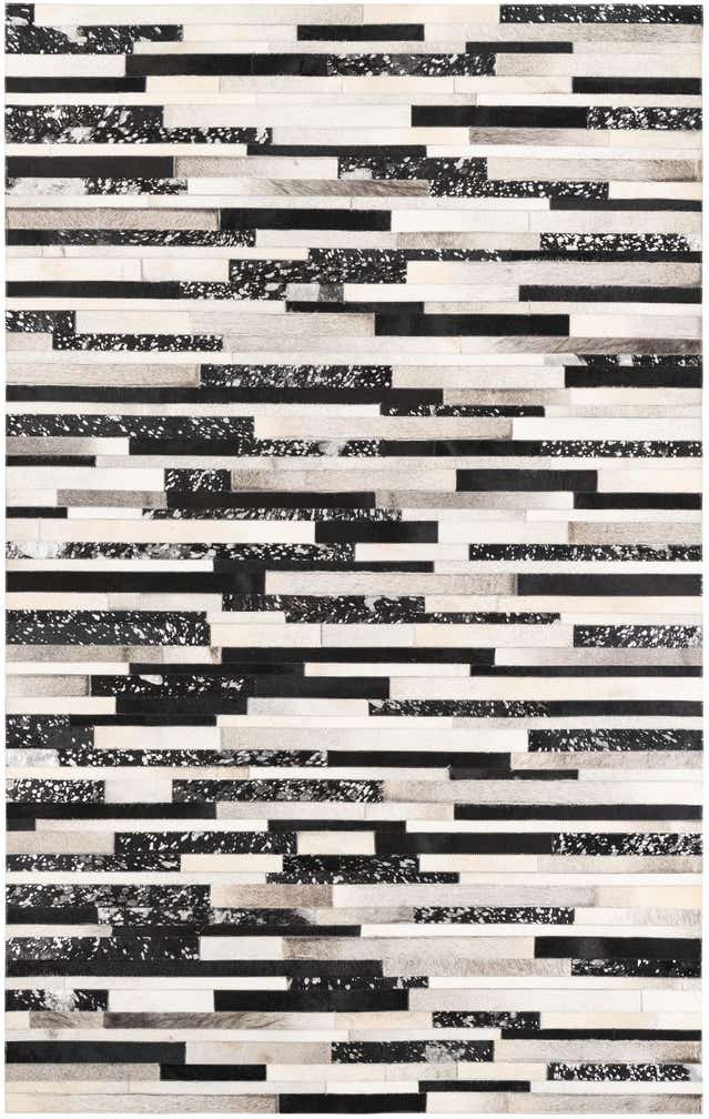 5' x 8' 2 Cowhide Leather Rug