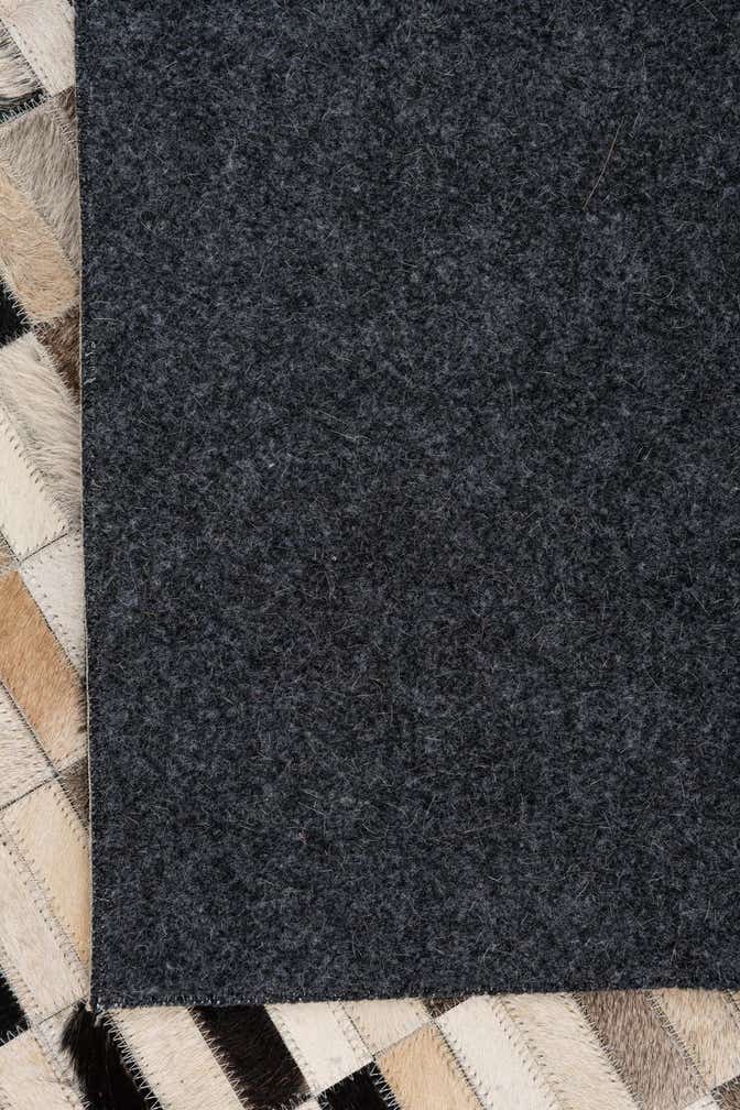 5' x 7' 9 Cowhide Leather Rug