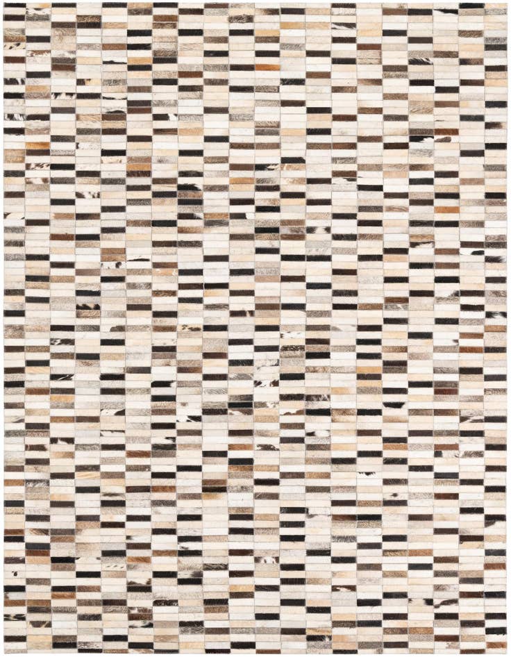 Detail image of 5' x 7' 9 Cowhide Leather Rug