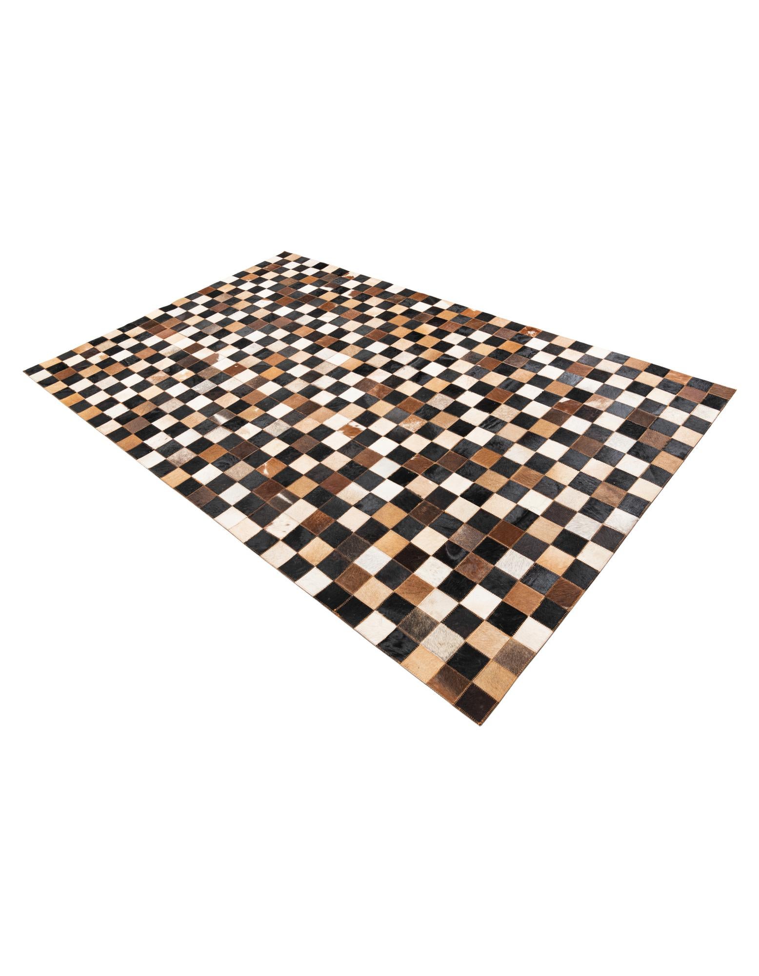 5' x 8' Cowhide Leather Rug