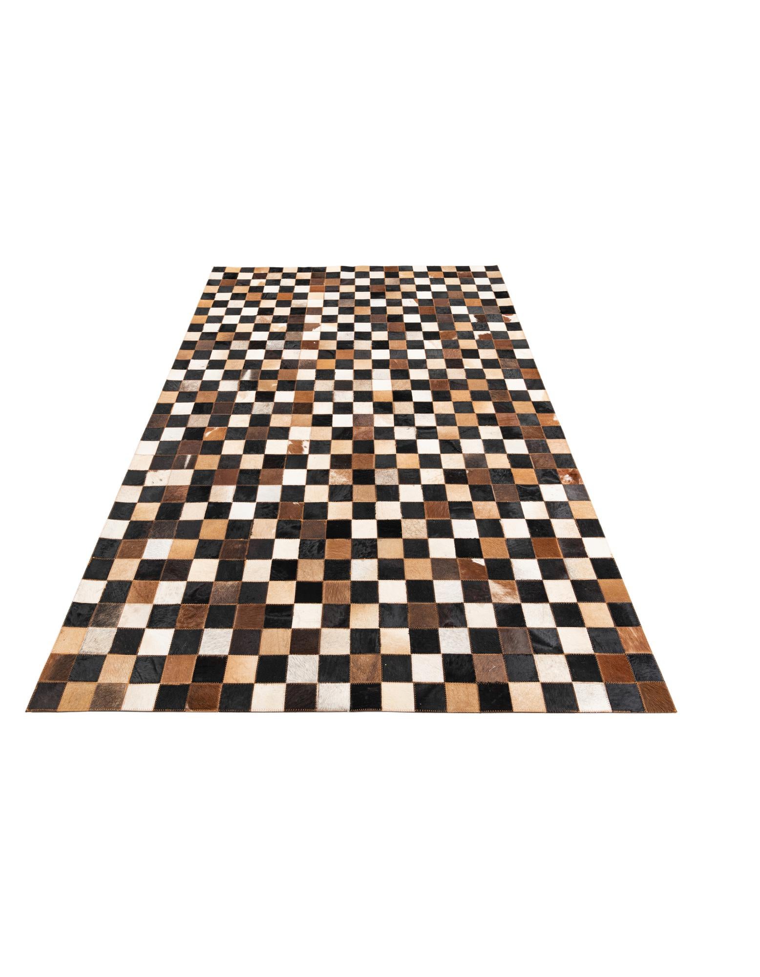 5' x 8' Cowhide Leather Rug