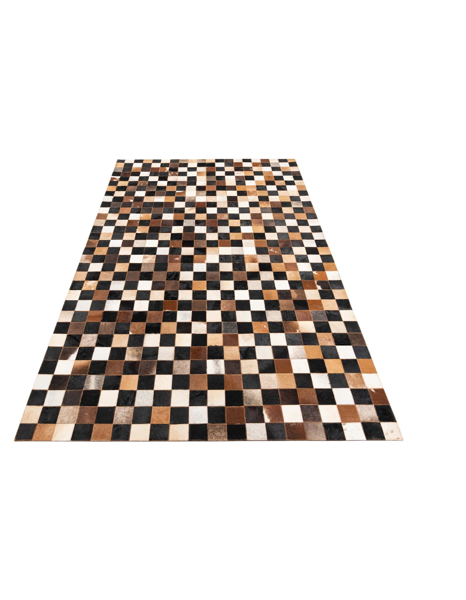 5' x 8' Cowhide Leather Rug