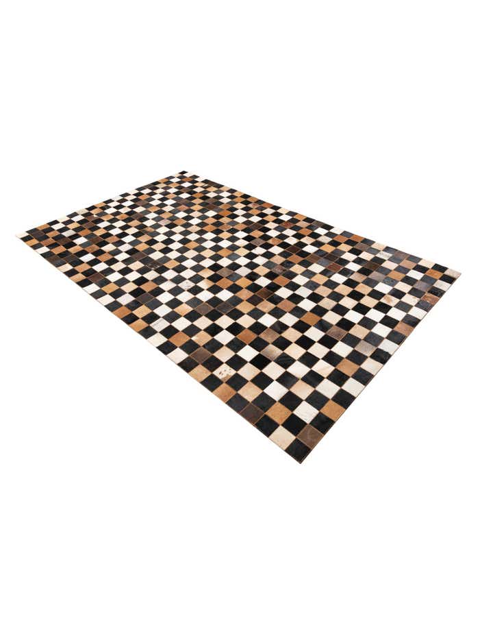 5' x 8' Cowhide Leather Rug