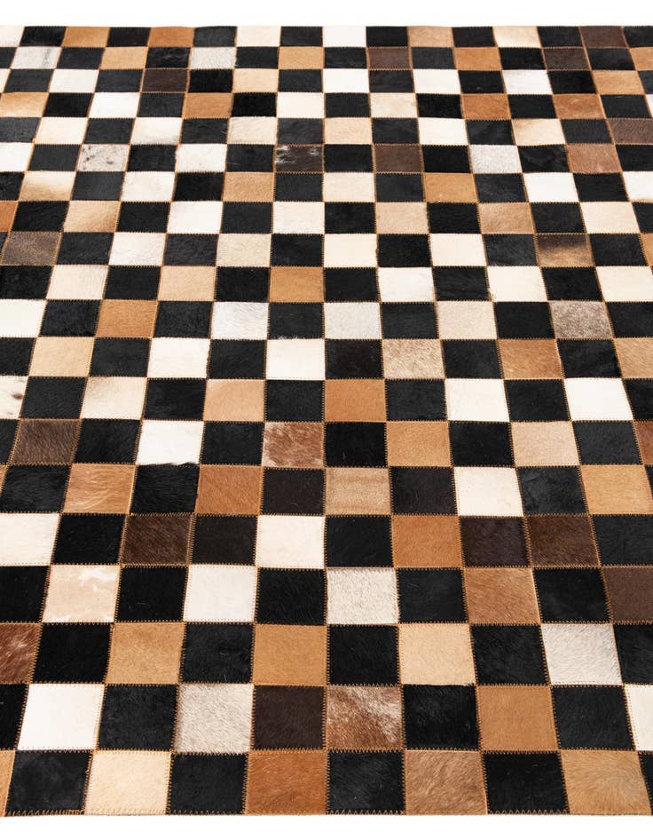 Detail image of 5' x 8' Cowhide Leather Rug