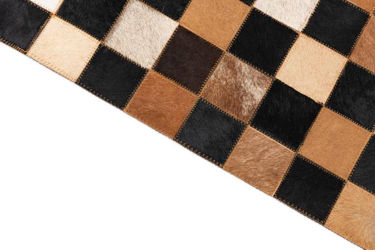 Detail image of 5' x 8' Cowhide Leather Rug