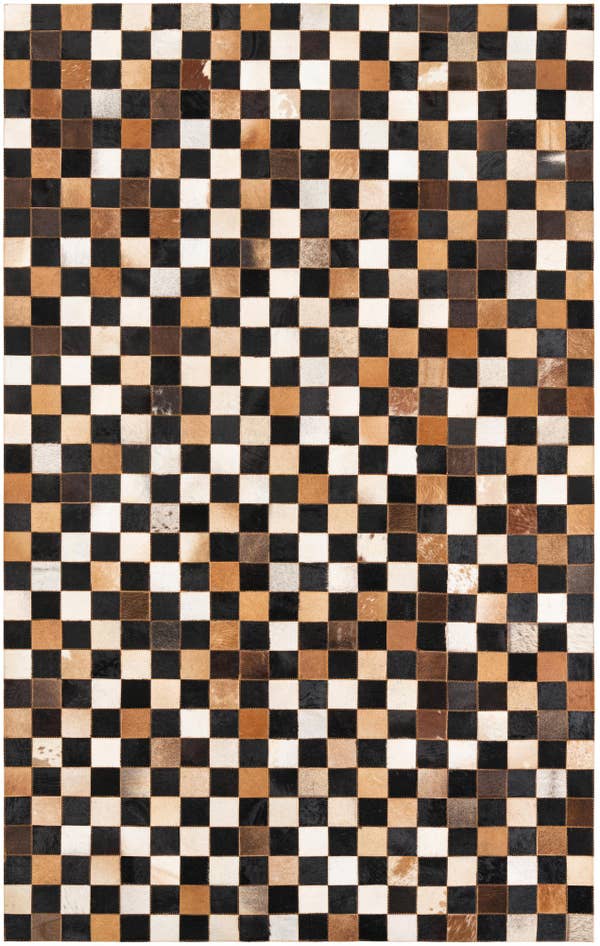Detail image of 5' x 8' Cowhide Leather Rug