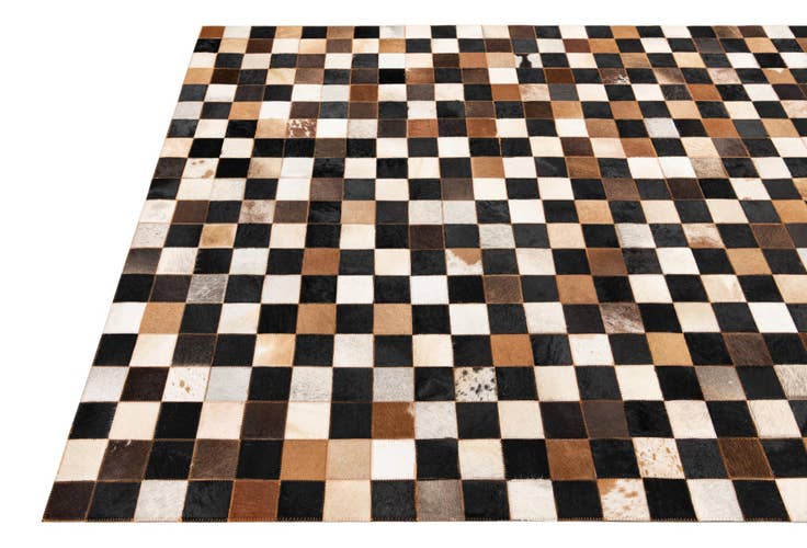 Detail image of 5' x 8' Cowhide Leather Rug