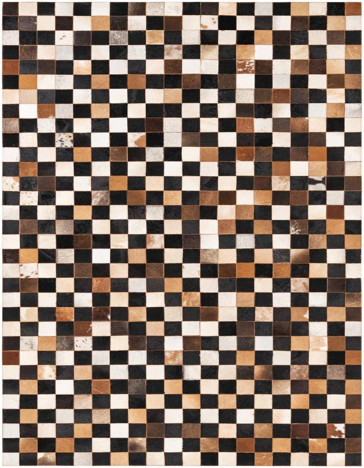 Detail image of 5' x 8' Cowhide Leather Rug