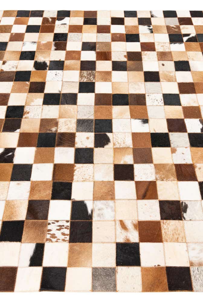 5' x 8' Cowhide Leather Rug