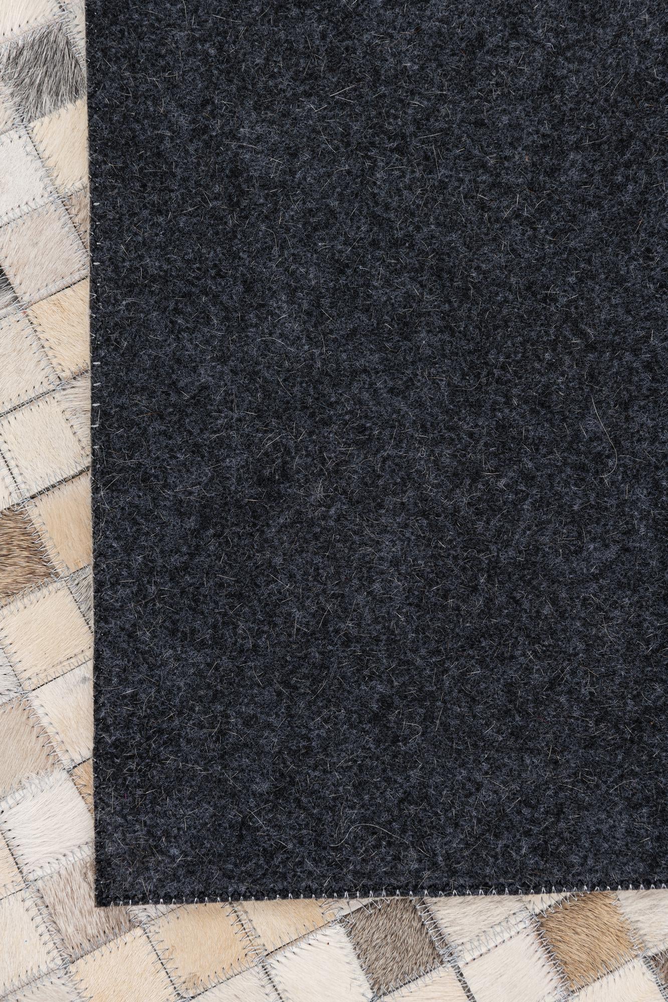 5' x 8' 2 Cowhide Leather Rug