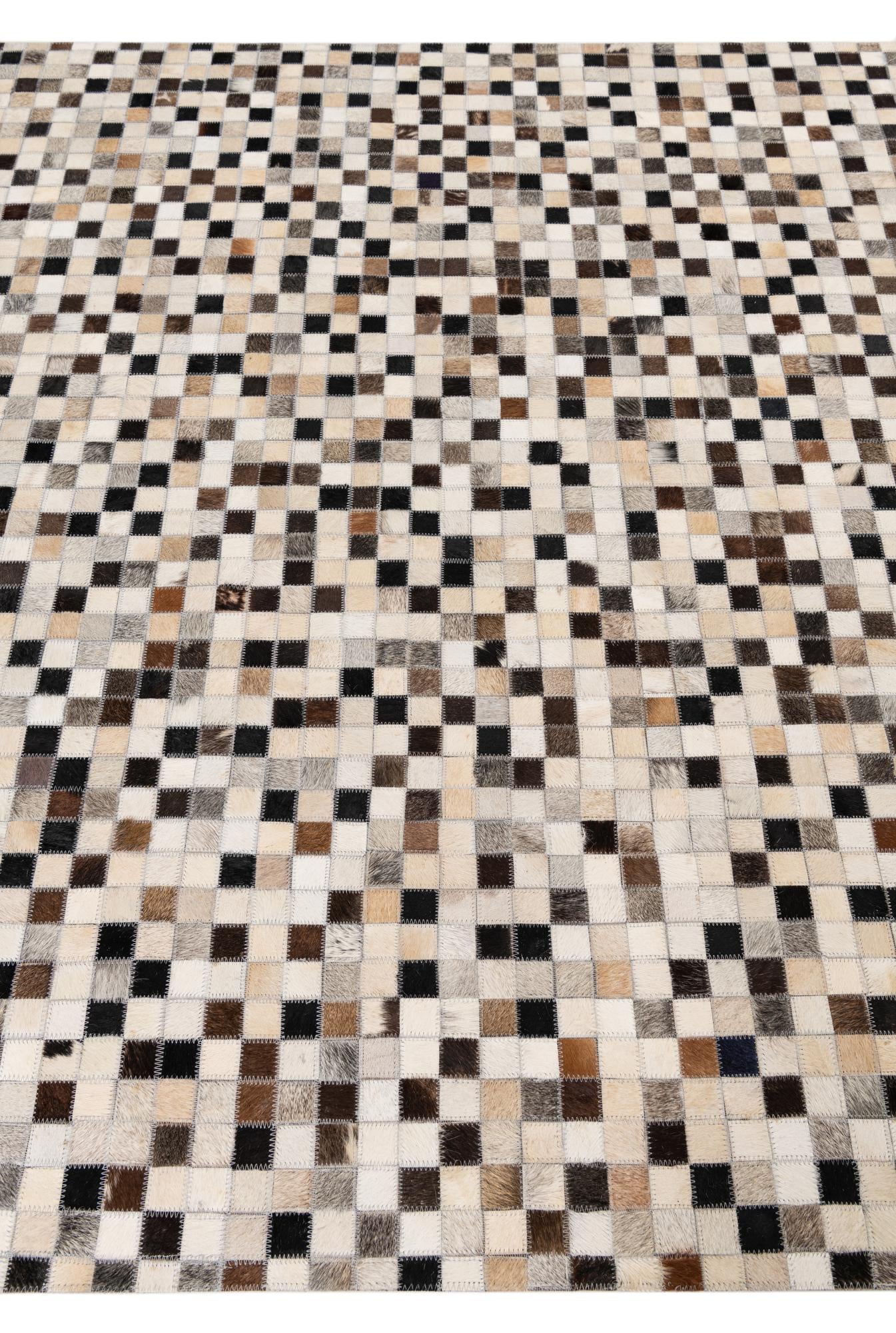 5' x 8' Cowhide Leather Rug