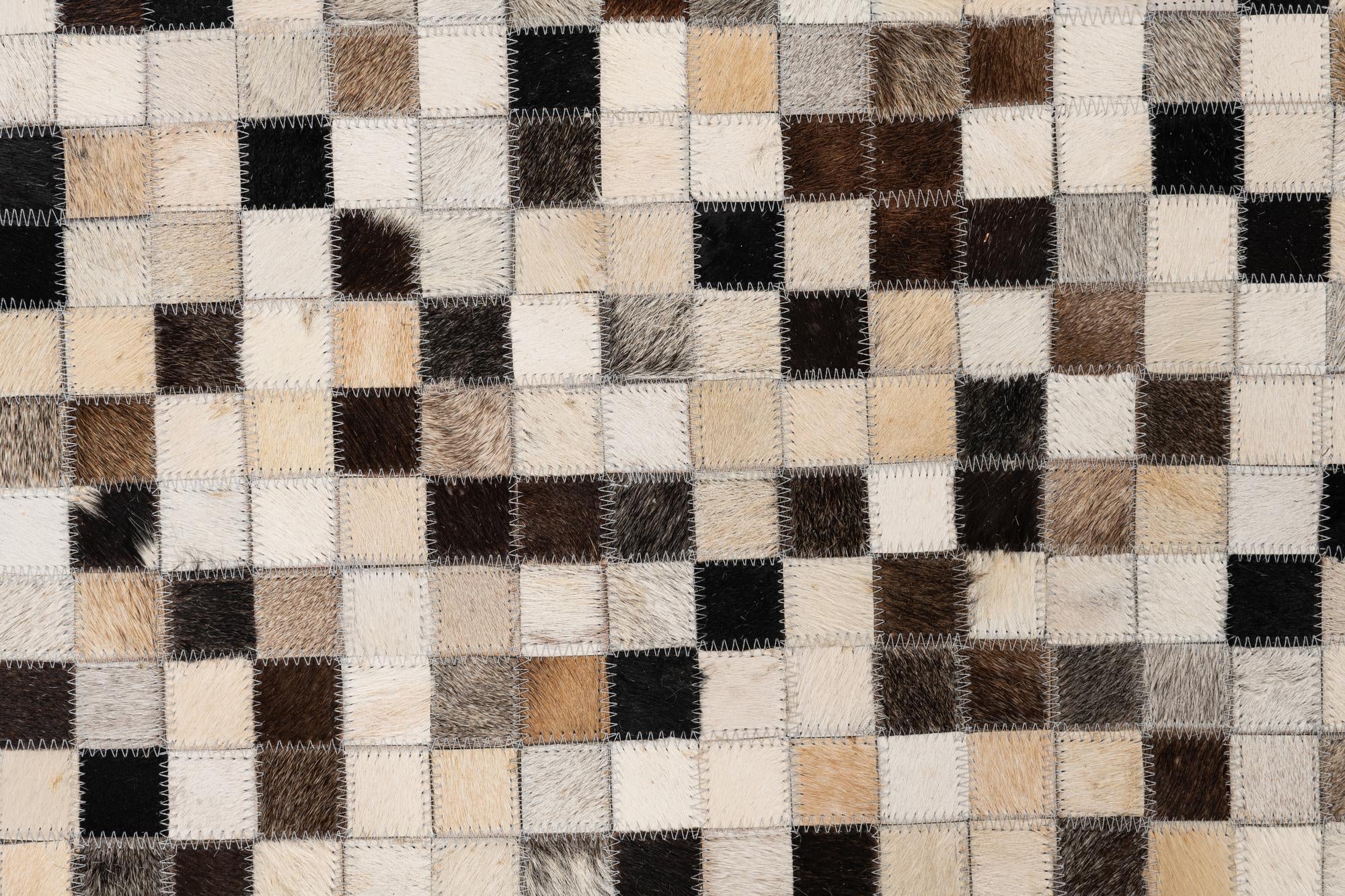5' x 8' Cowhide Leather Rug