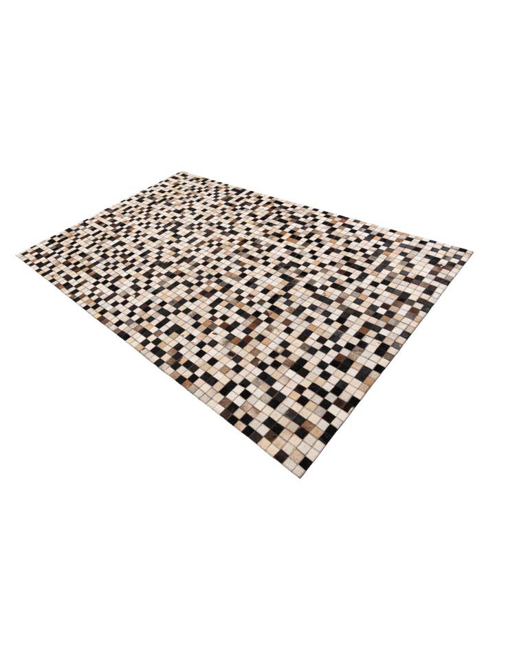 Detail image of 5' x 7' 10 Cowhide Leather Rug
