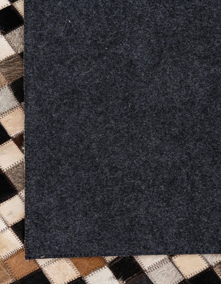 Detail image of 5' x 7' 10 Cowhide Leather Rug