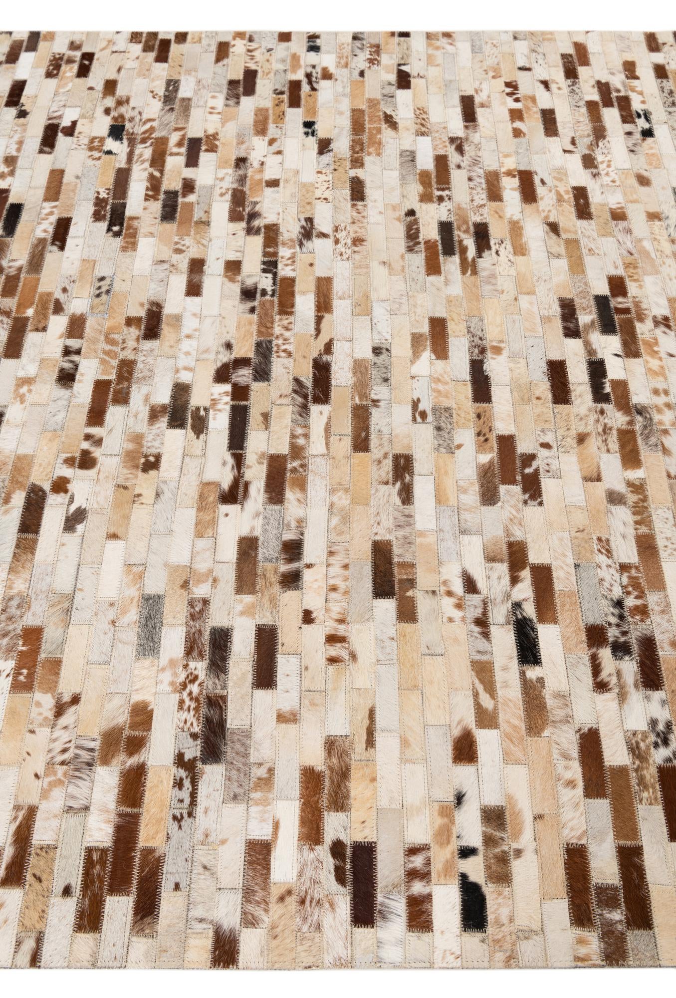 5' x 8' Cowhide Leather Rug
