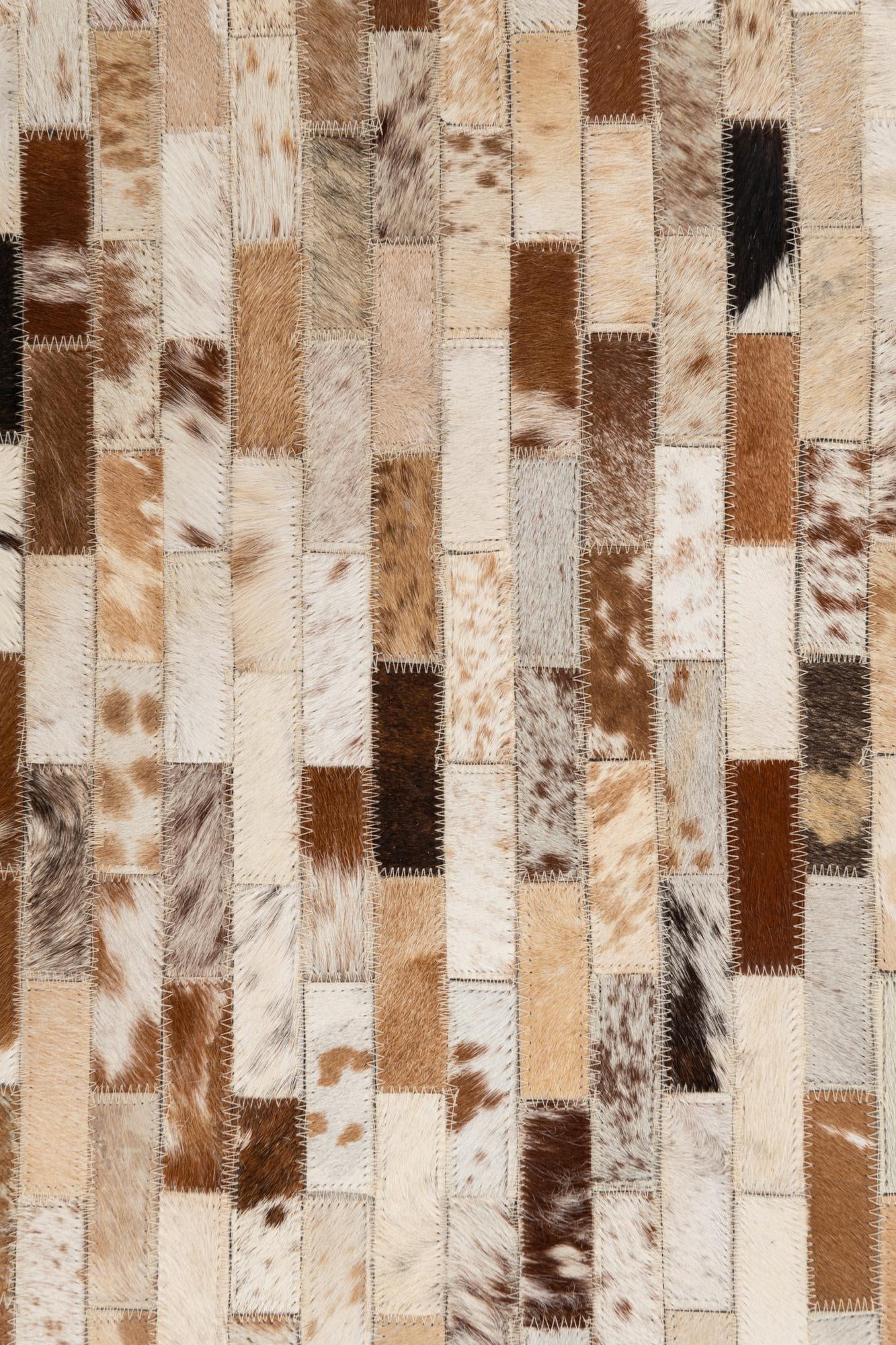 5' x 8' Cowhide Leather Rug