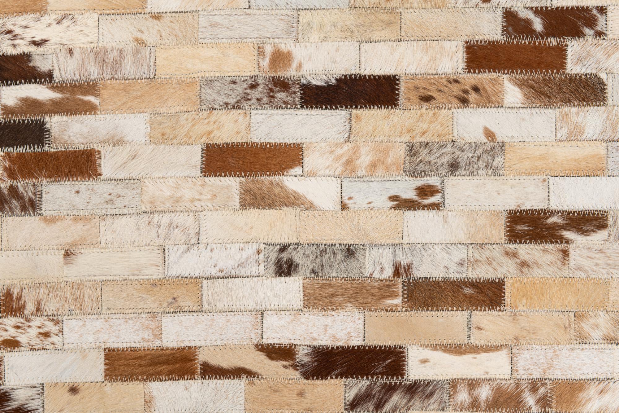 5' x 8' Cowhide Leather Rug