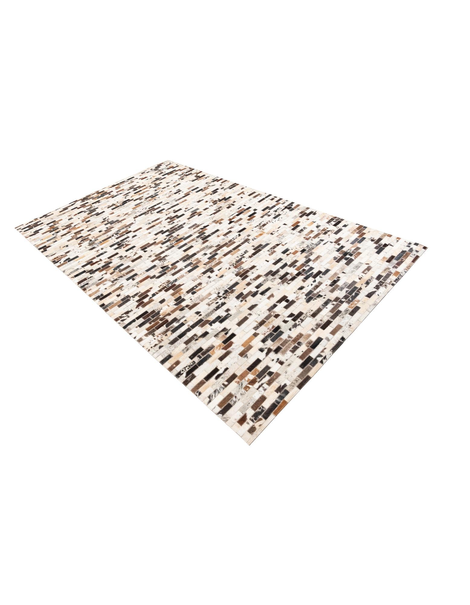 5' x 8' Cowhide Leather Rug