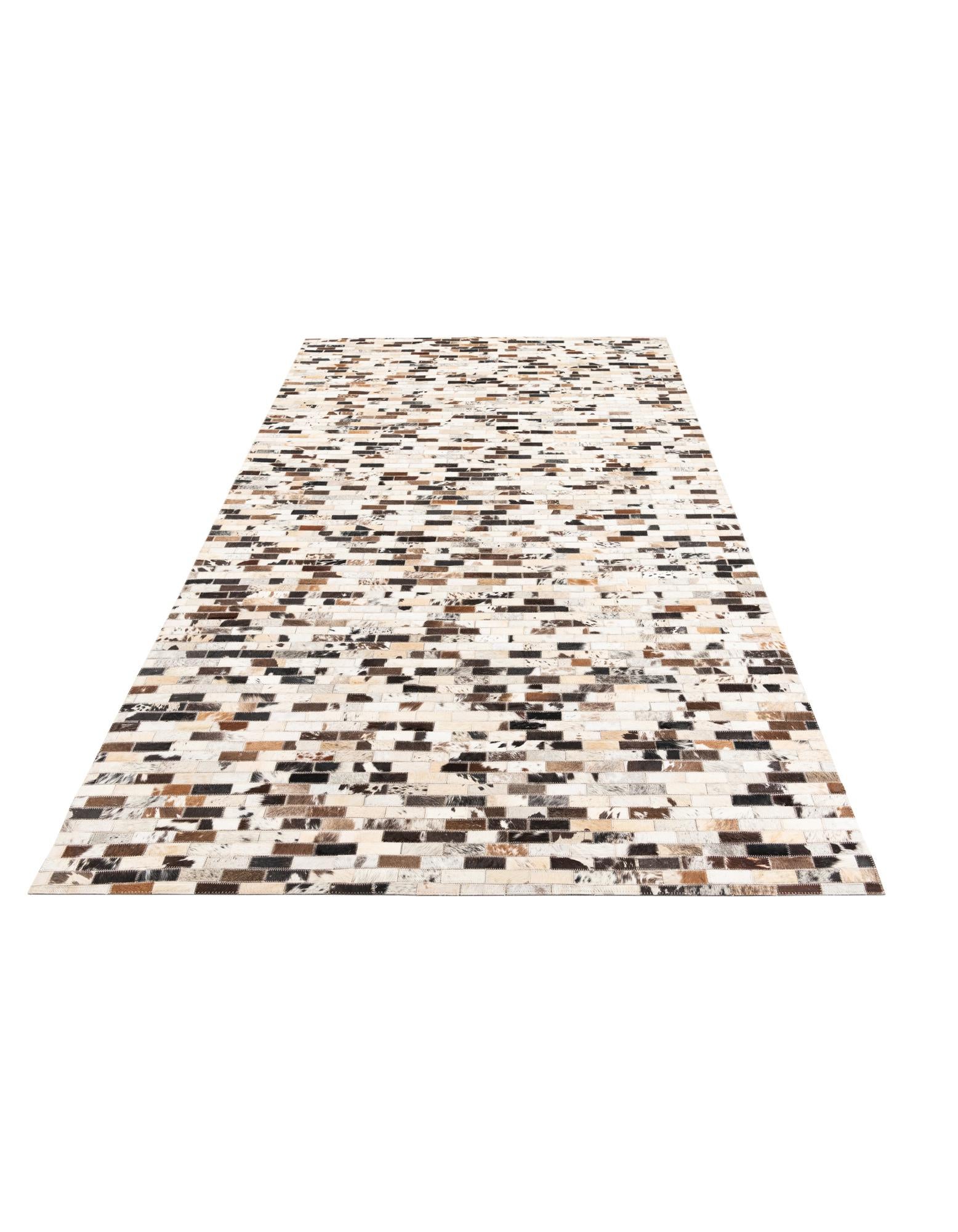 5' x 8' Cowhide Leather Rug