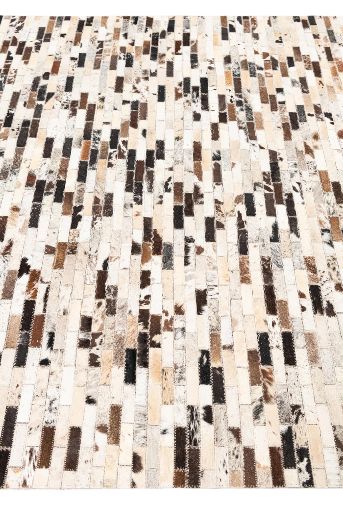 5' x 8' Cowhide Leather Rug