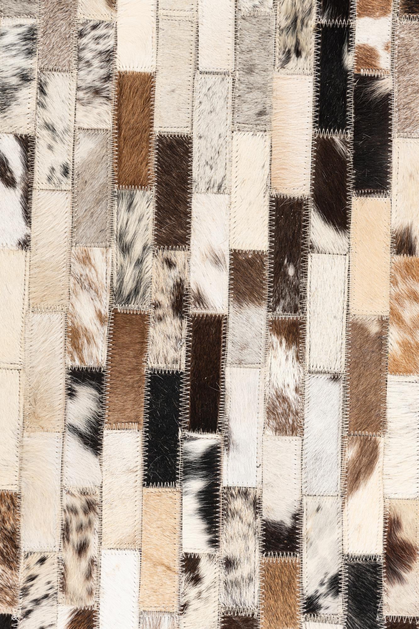 5' x 8' Cowhide Leather Rug