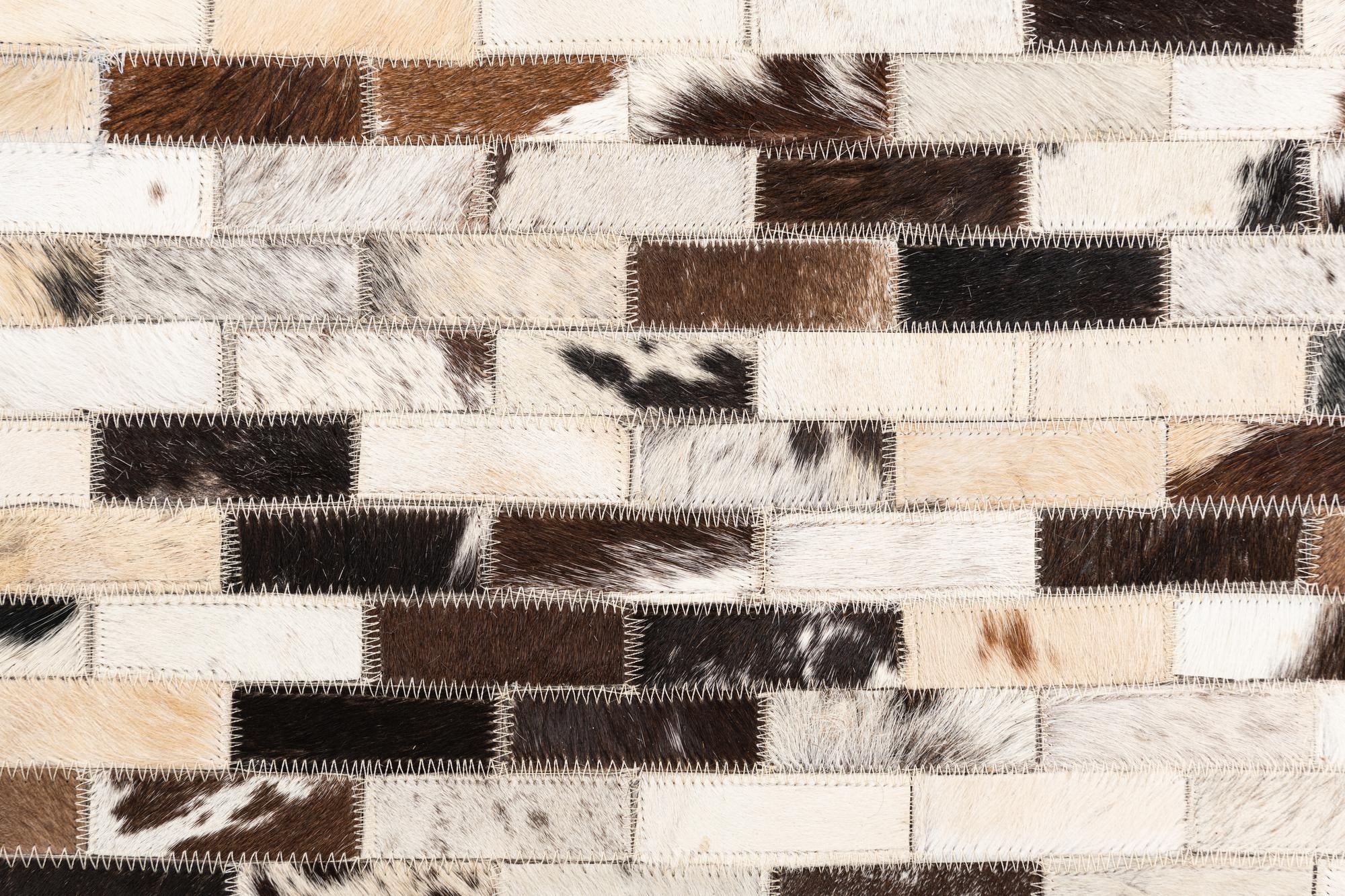 5' x 8' Cowhide Leather Rug