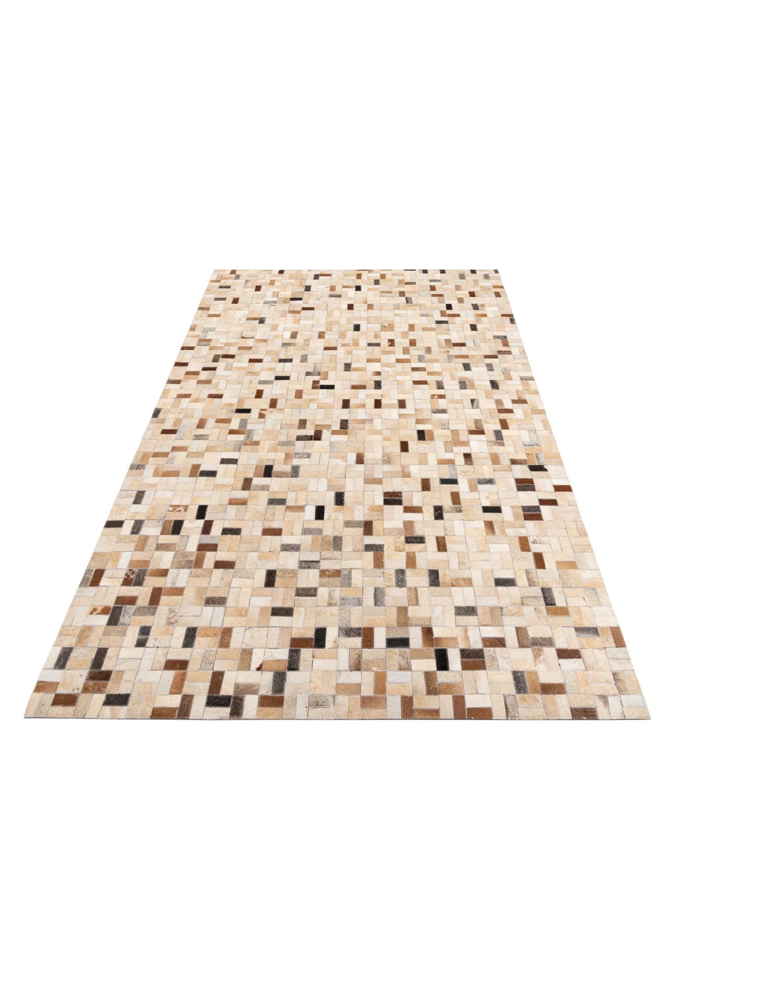 5' x 8' Cowhide Leather Rug