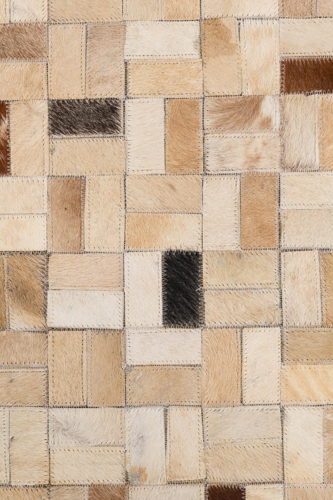 5' x 8' Cowhide Leather Rug