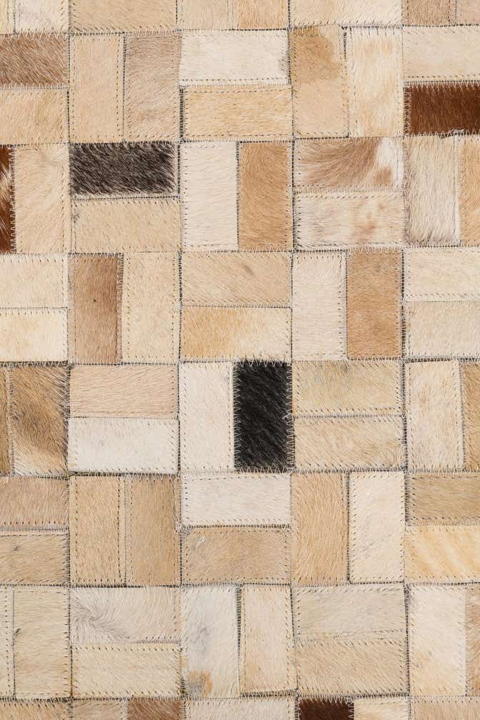 5' x 8' Cowhide Leather Rug