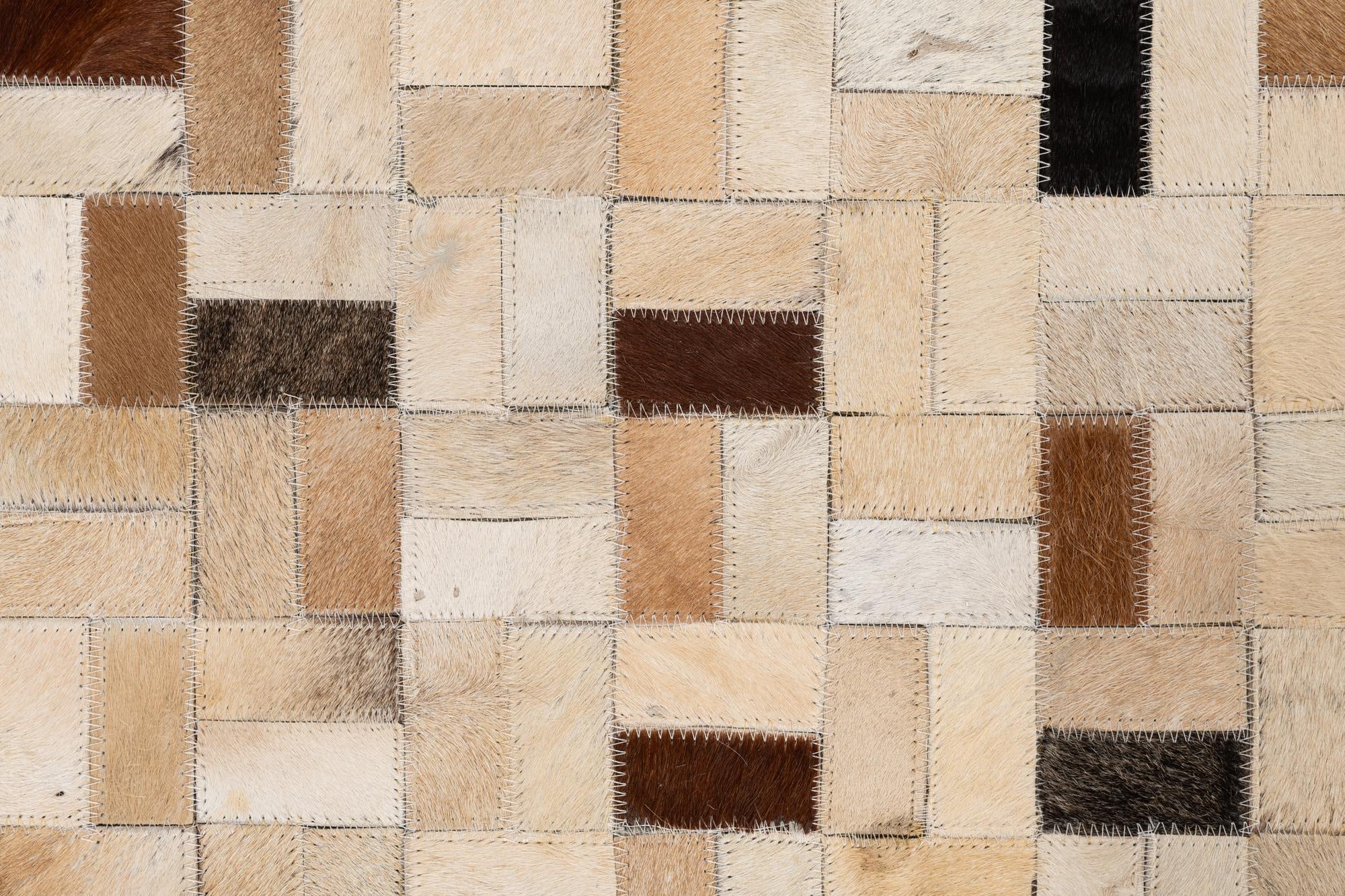 5' x 8' Cowhide Leather Rug
