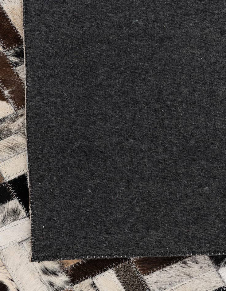 Detail image of 5' 2 x 7' 10 Cowhide Leather Rug