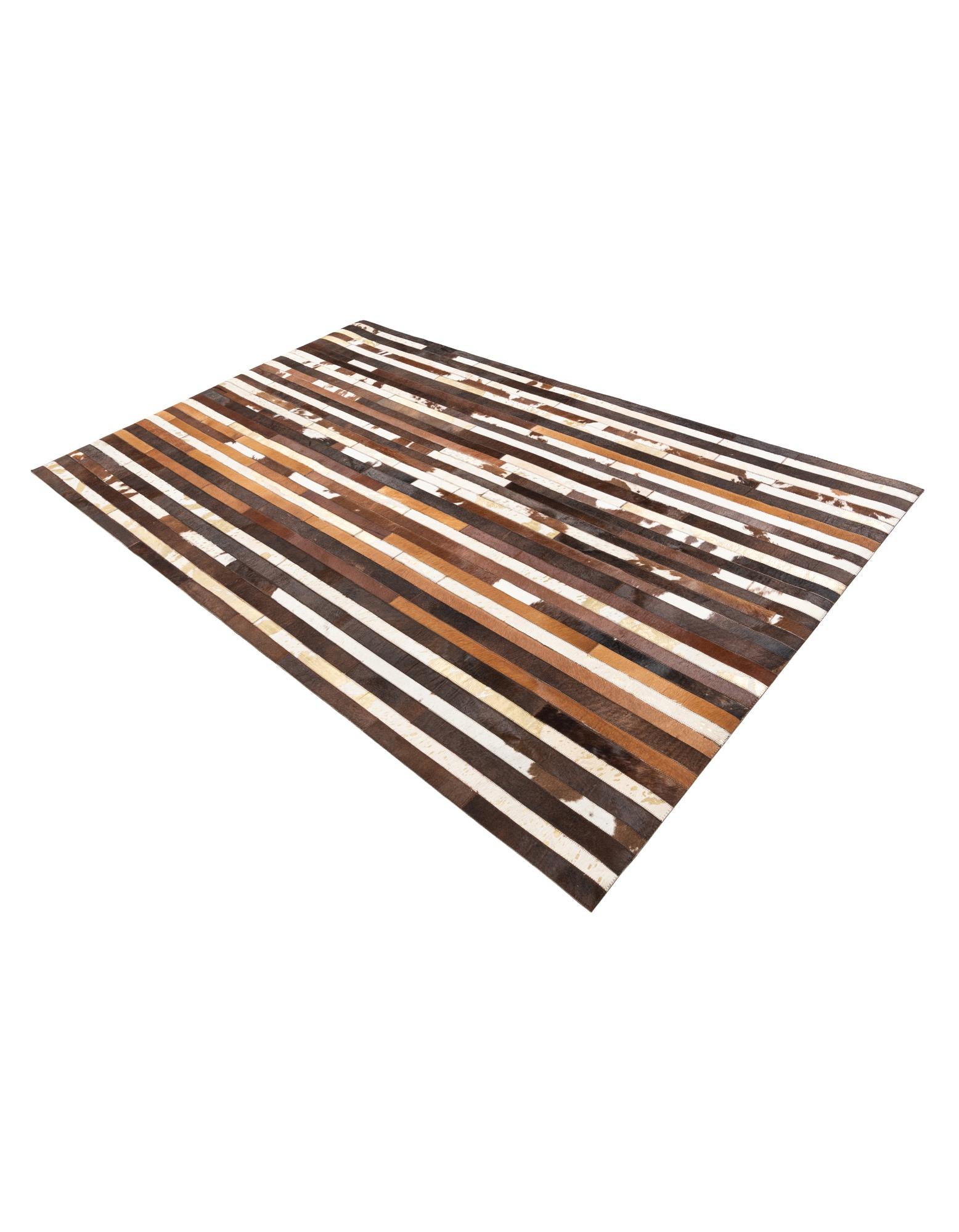5' x 8' Cowhide Leather Rug