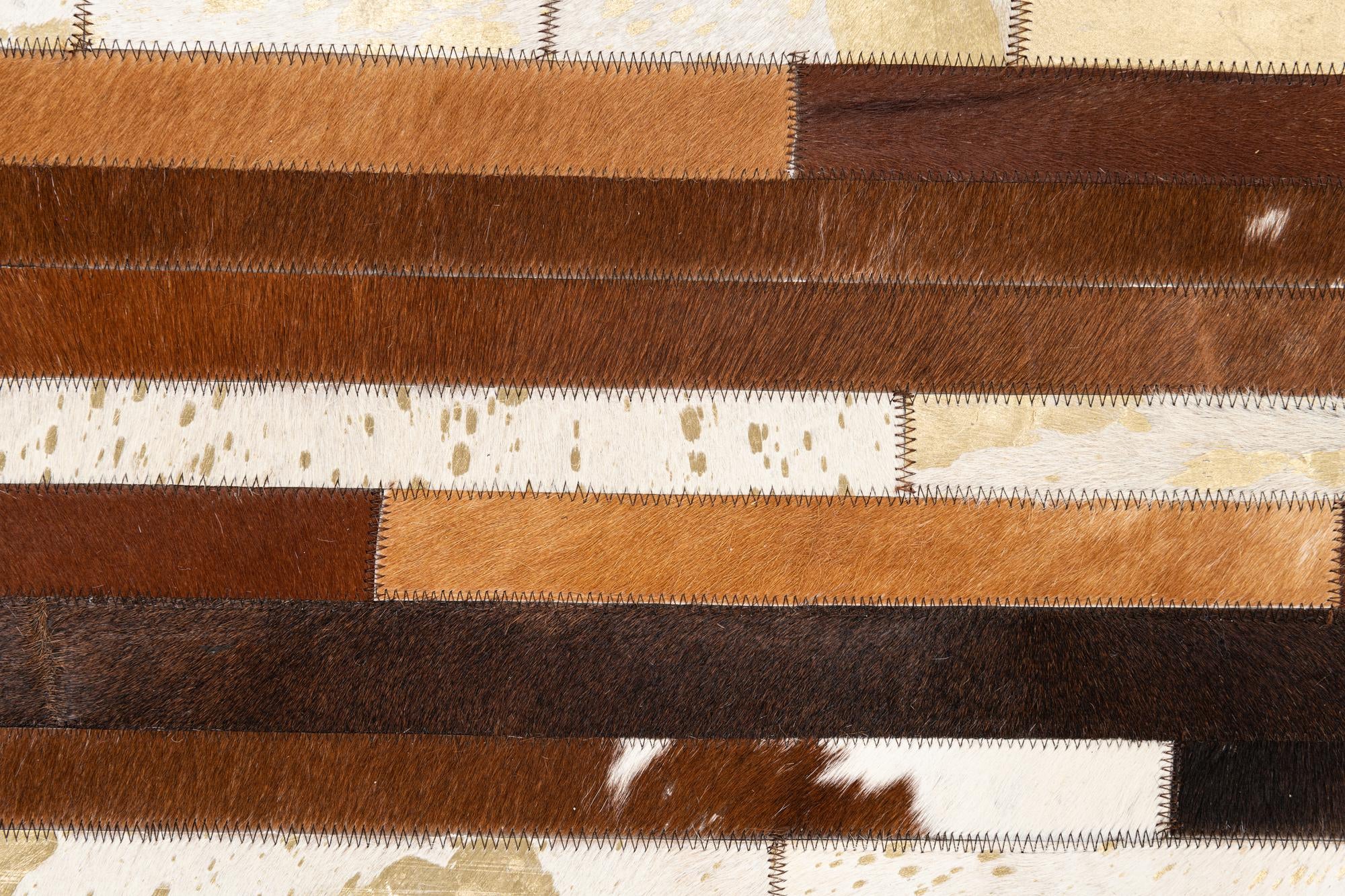 5' x 8' Cowhide Leather Rug
