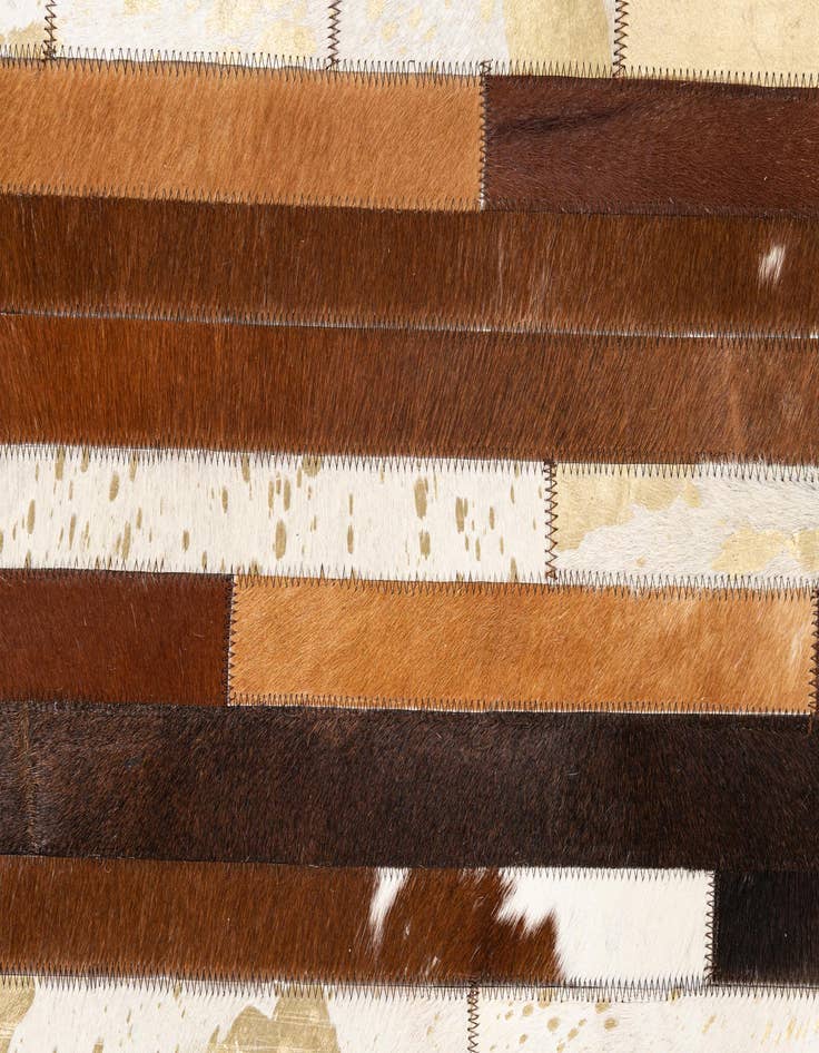 Detail image of 5' x 8' Cowhide Leather Rug
