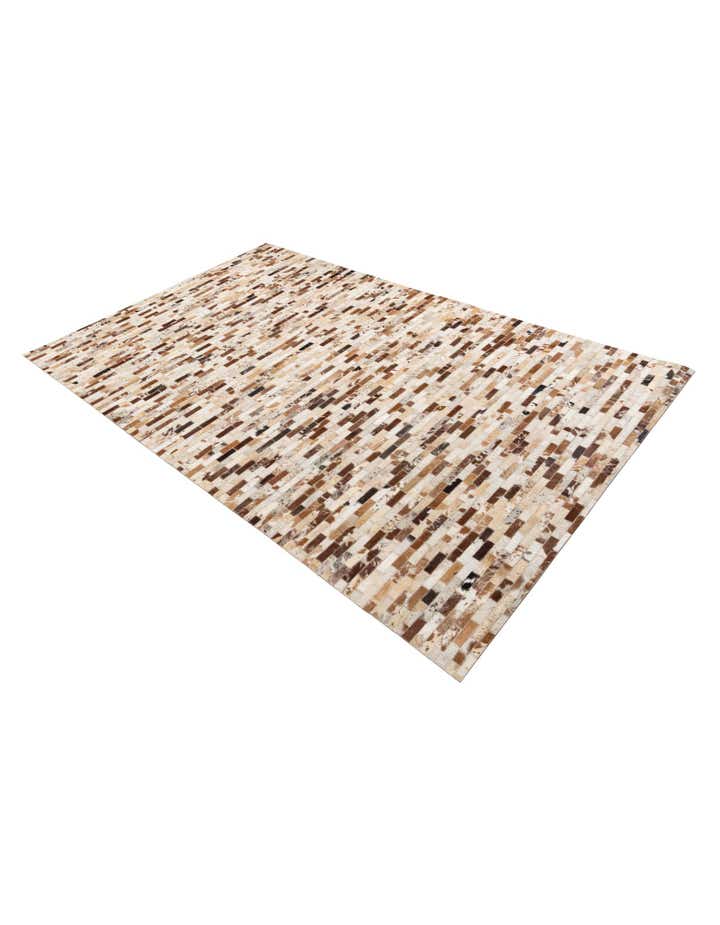 5' x 8' Cowhide Leather Rug