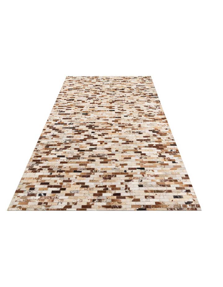 5' x 8' Cowhide Leather Rug