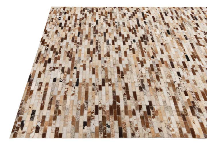 5' x 8' Cowhide Leather Rug