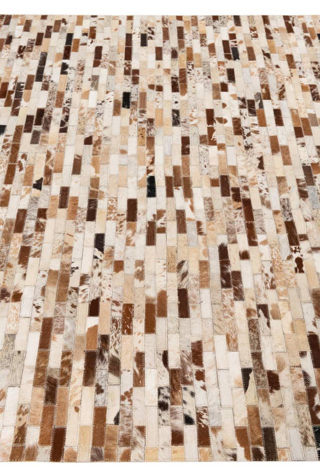 Detail image of 5' x 8' Cowhide Leather Rug