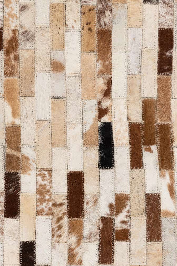 5' x 8' Cowhide Leather Rug