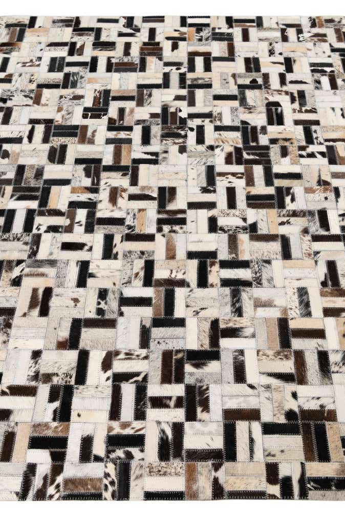 5' x 8' Cowhide Leather Rug