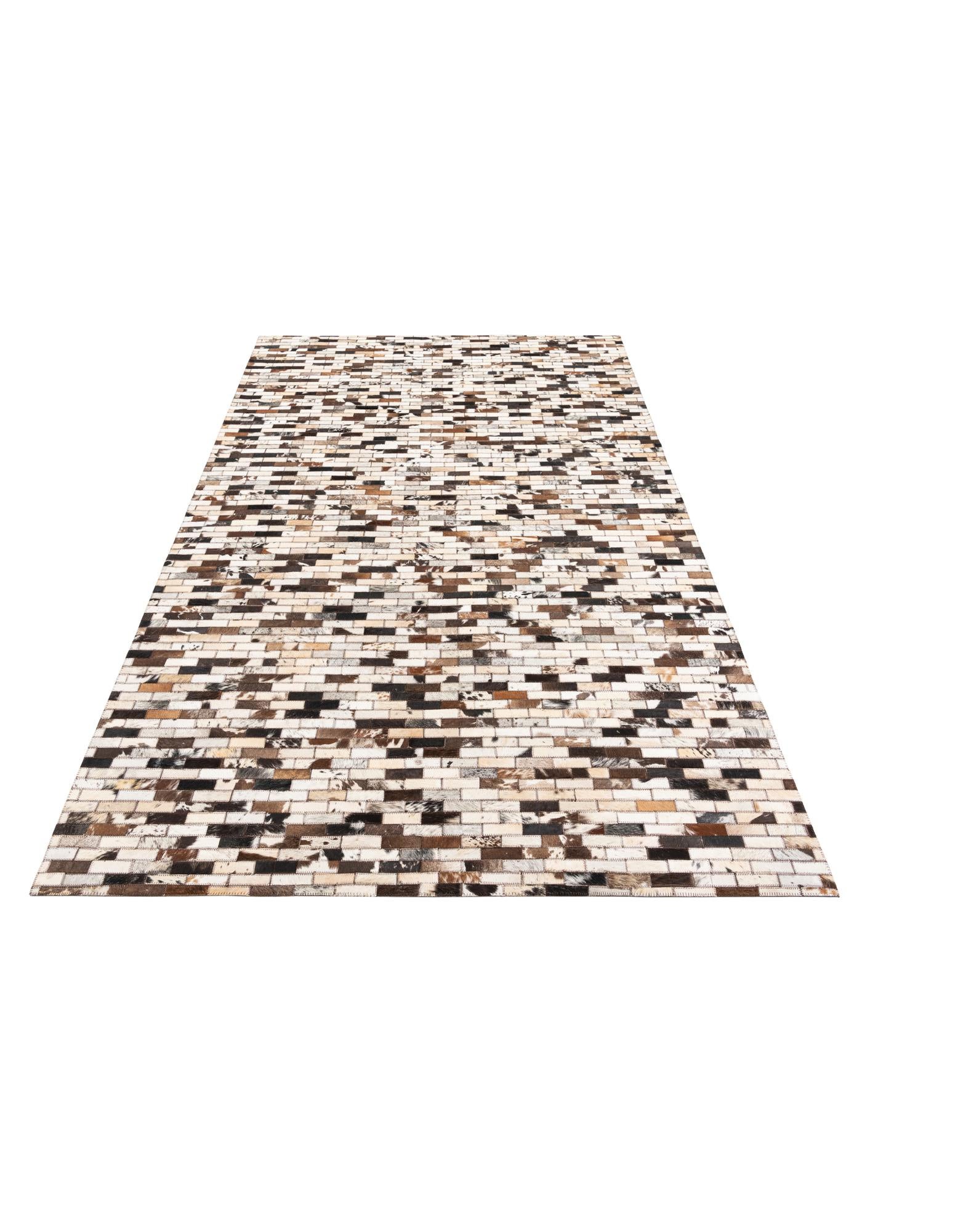 5' x 8' Cowhide Leather Rug